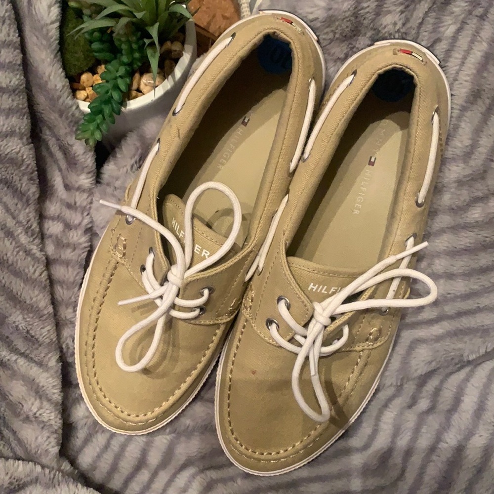 TommyHilfigerTmroberto MensShoes Deck BeigeLaceUp